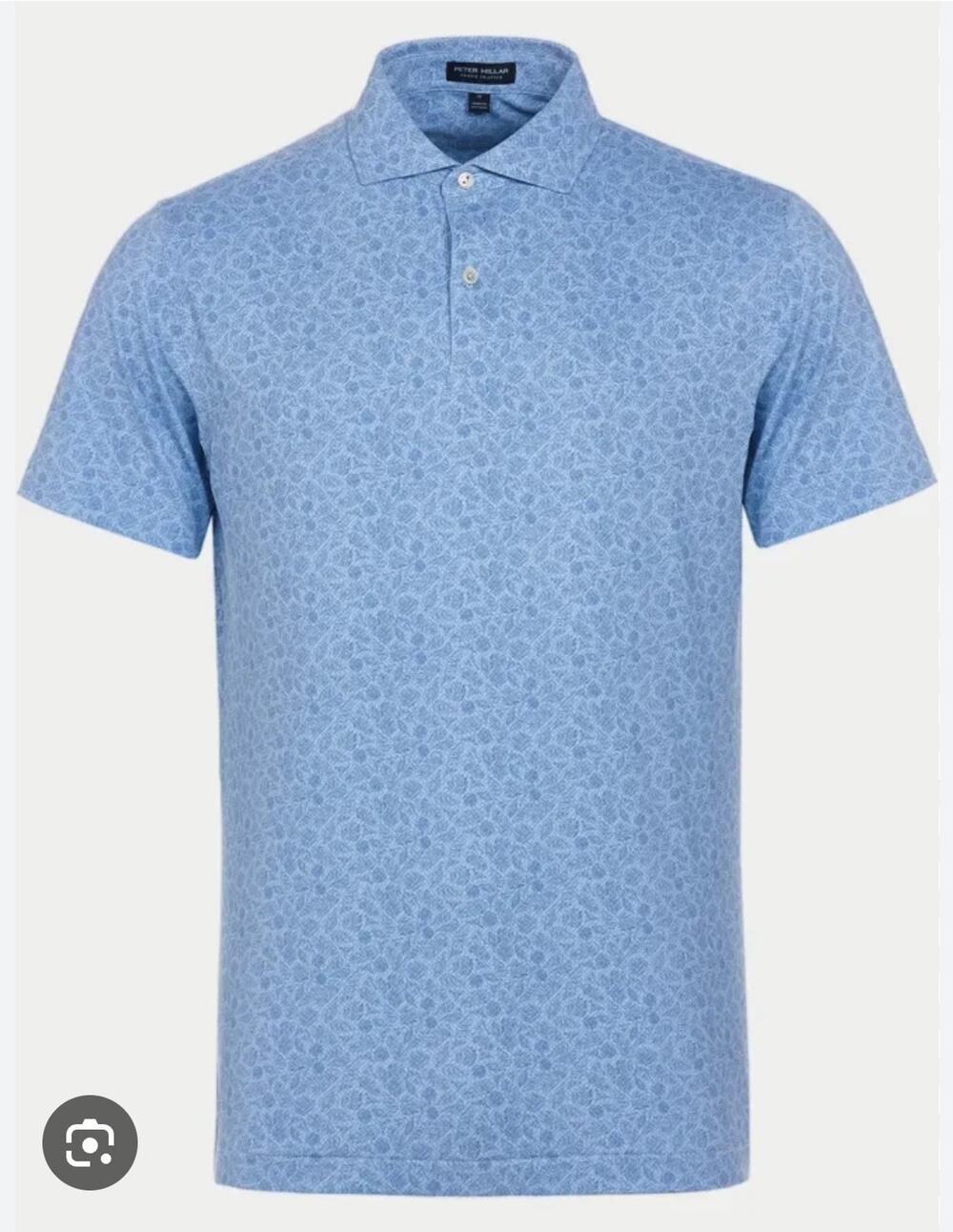 Peter Millar Mens St Louis Blues Summer Comfort Golf Blue Cocktail Polo Shirt M - Picture 1 of 9